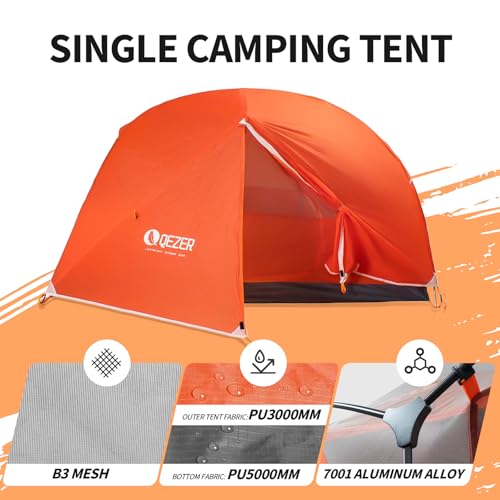 1–2 Person Camping Tent – Windproof Portable Shelter for Hiking, Backpacking & Travel