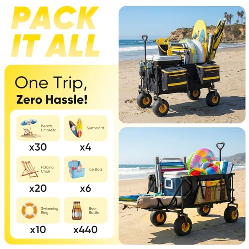 10 × 10 FT Beach Canopy – Portable UPF 50+ Sun Shelter with Sand-Resistant Design