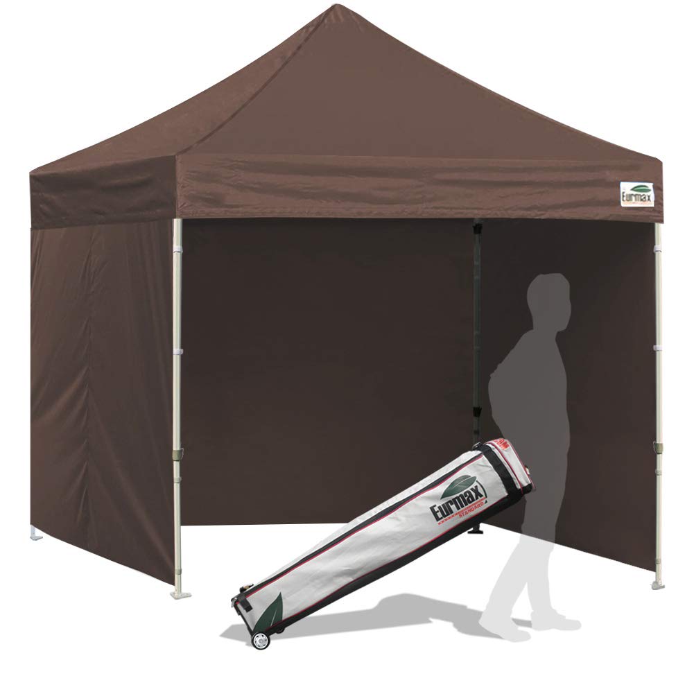 Commercial Pop-Up Canopy Tent – Instant Shelter with 4 Removable Sidewalls, Roller Bag & Sandbags