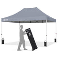 Commercial Pop-Up Canopy Tent – Instant 1-Person Setup with 400D Silver-Coated Fabric, Wheels & Carry Bag