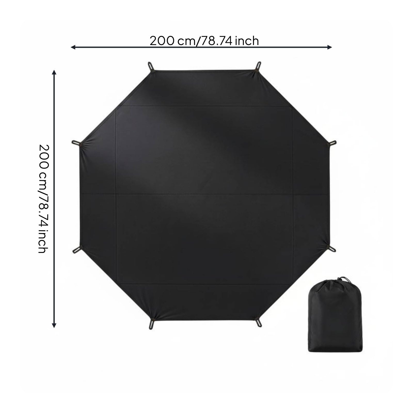 Pyramid Tent Footprint – Waterproof Heavy-Duty Oxford Ground Sheet for Camping & Hiking