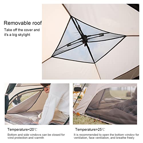 3-Person Pop-Up Camping Tent with Porch & Mesh Windows – Waterproof Family Shelter