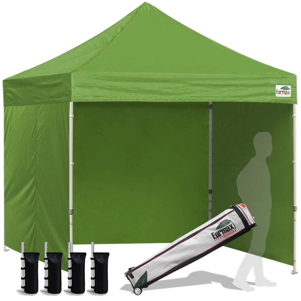 Commercial Pop-Up Canopy Tent – Instant Shelter with 4 Removable Sidewalls, Roller Bag & Sandbags