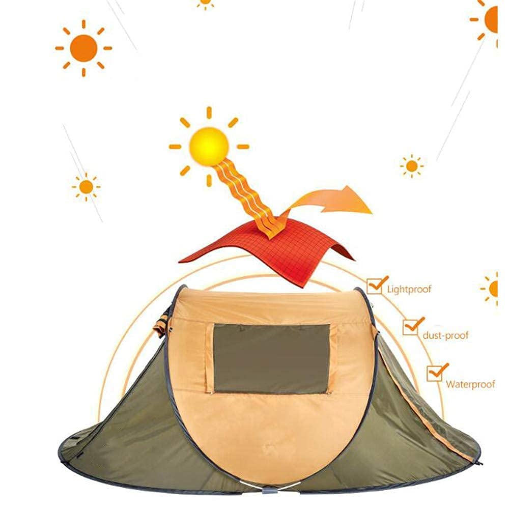 1-Second Pop-Up Camping Tent – Waterproof Sun Shelter for Hiking & Beach Use
