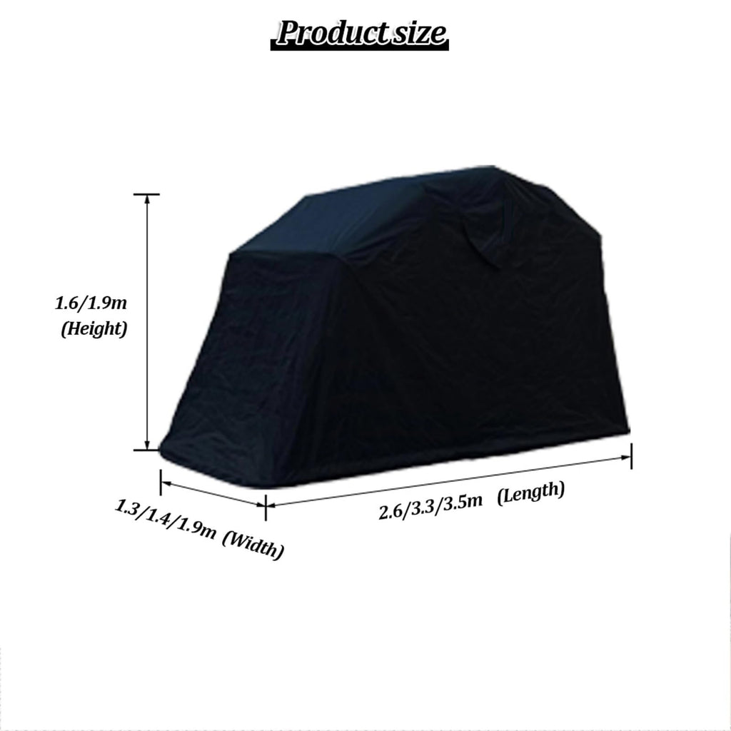 Portable Motorcycle Storage Shelter – Waterproof Foldable Garage Tent with Lock for All-Weather Protection