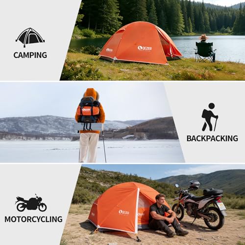 1–2 Person Camping Tent – Windproof Portable Shelter for Hiking, Backpacking & Travel