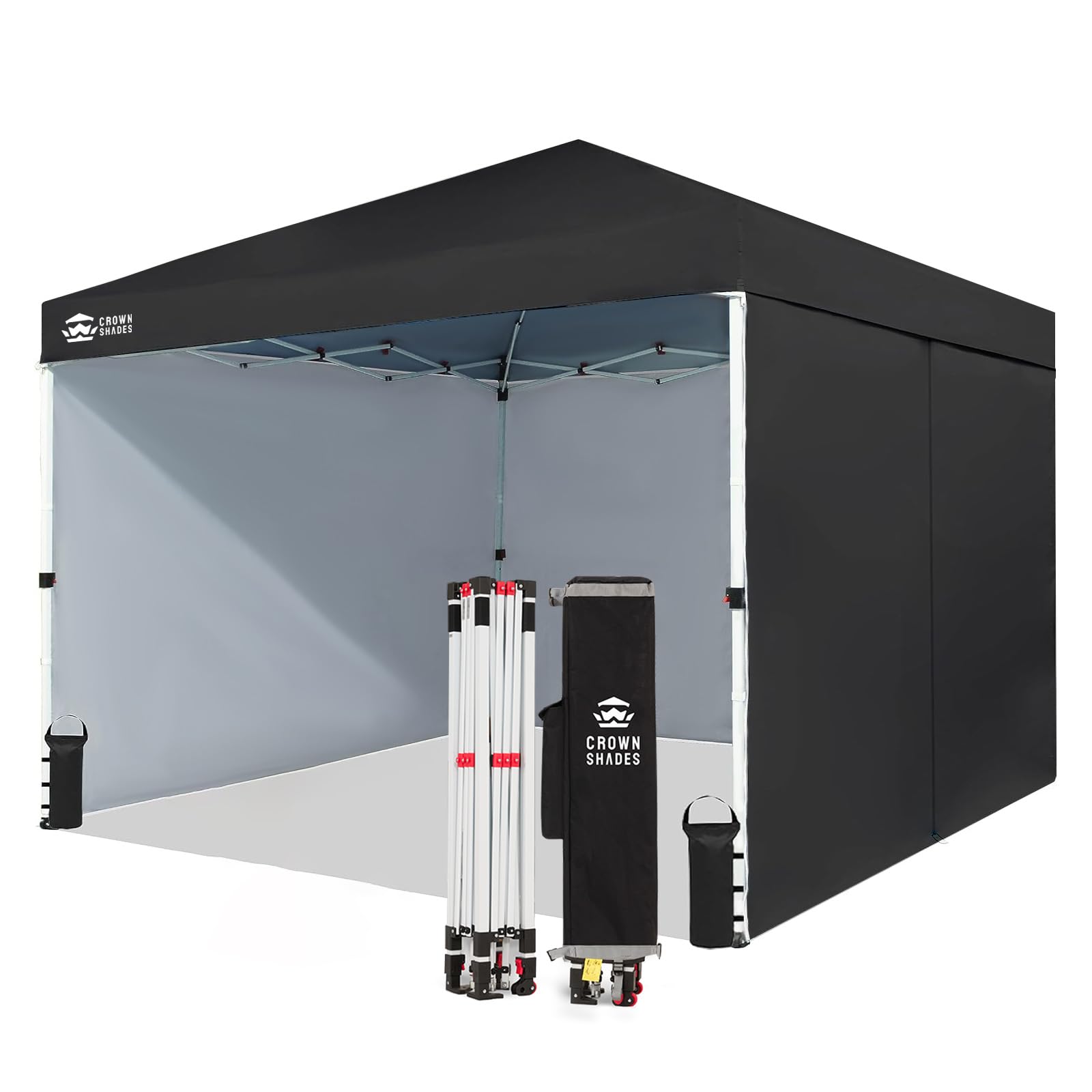 10 × 10 FT Commercial Pop-Up Canopy Tent – Instant Center-Lock Shelter with 4 Sidewalls