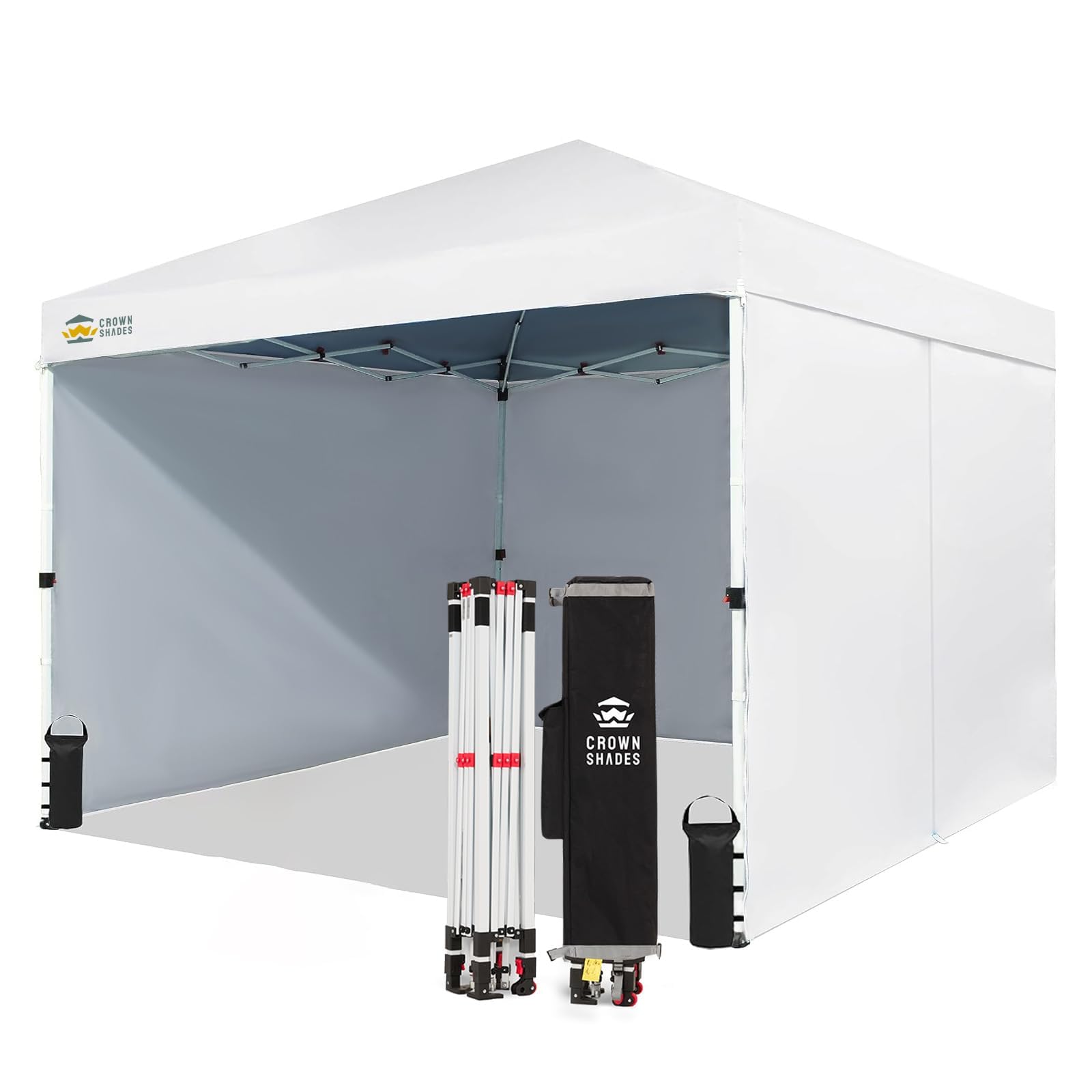 10 × 10 FT Commercial Pop-Up Canopy Tent – Instant Center-Lock Shelter with 4 Sidewalls
