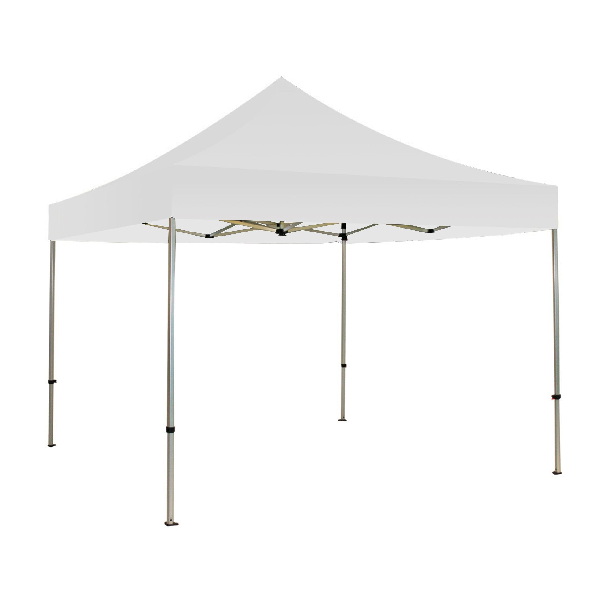 20' × 10' Canopy Tent with Aluminum Frame & Carry Bag – 420D Oxford Polyester Shelter, White