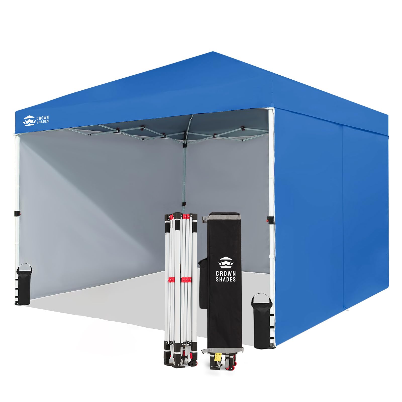 10 × 10 FT Commercial Pop-Up Canopy Tent – Instant Center-Lock Shelter with 4 Sidewalls