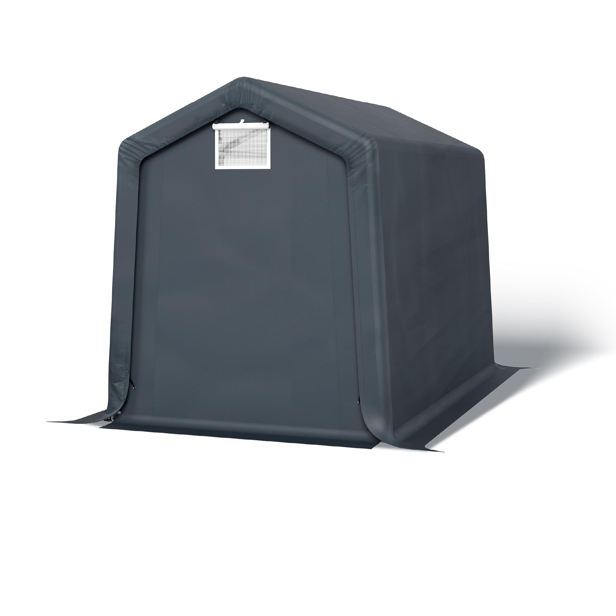 6 × 10 FT Portable Storage Shed – Waterproof Garage Shelter with Roll-Up Zipper Doors for Vehicles & Equipment