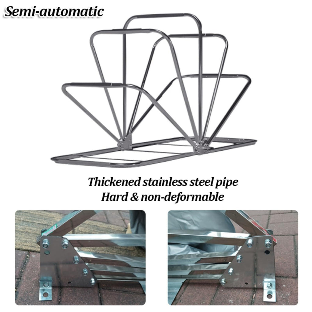 Portable Motorcycle Storage Shelter – Waterproof Foldable Garage Tent with Lock for All-Weather Protection