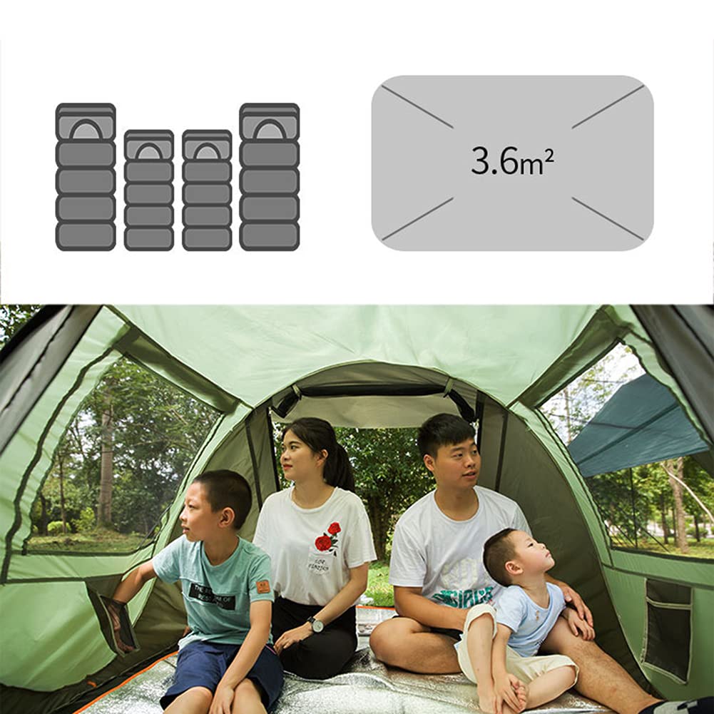 Instant Family Camping Tent – 2-Second Pop-Up Shelter with Dual Doors & Mesh Windows (3–8 Person)