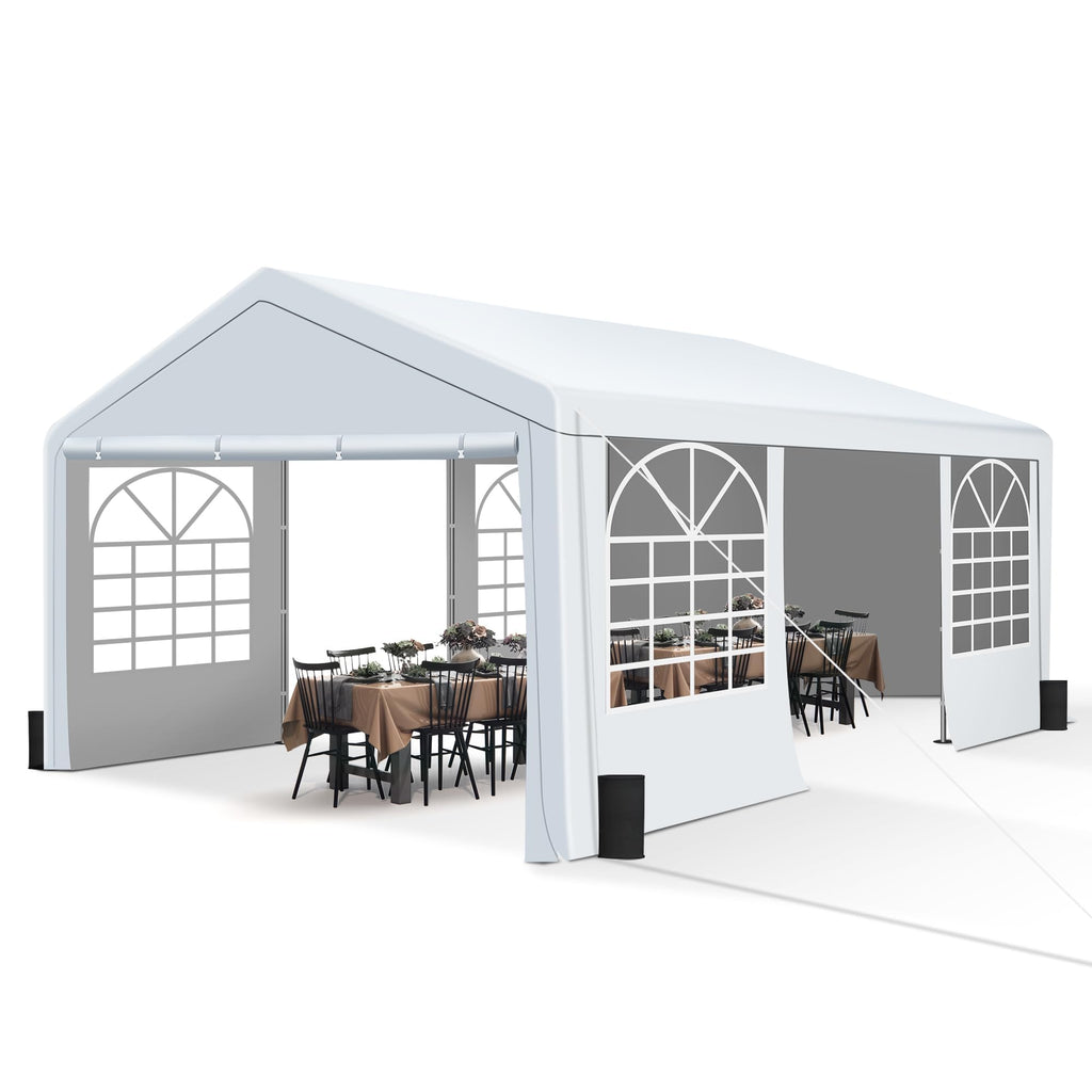Heavy-Duty Party Tent – Large Event Canopy with Removable Sidewalls & Sandbags for Outdoor Gatherings