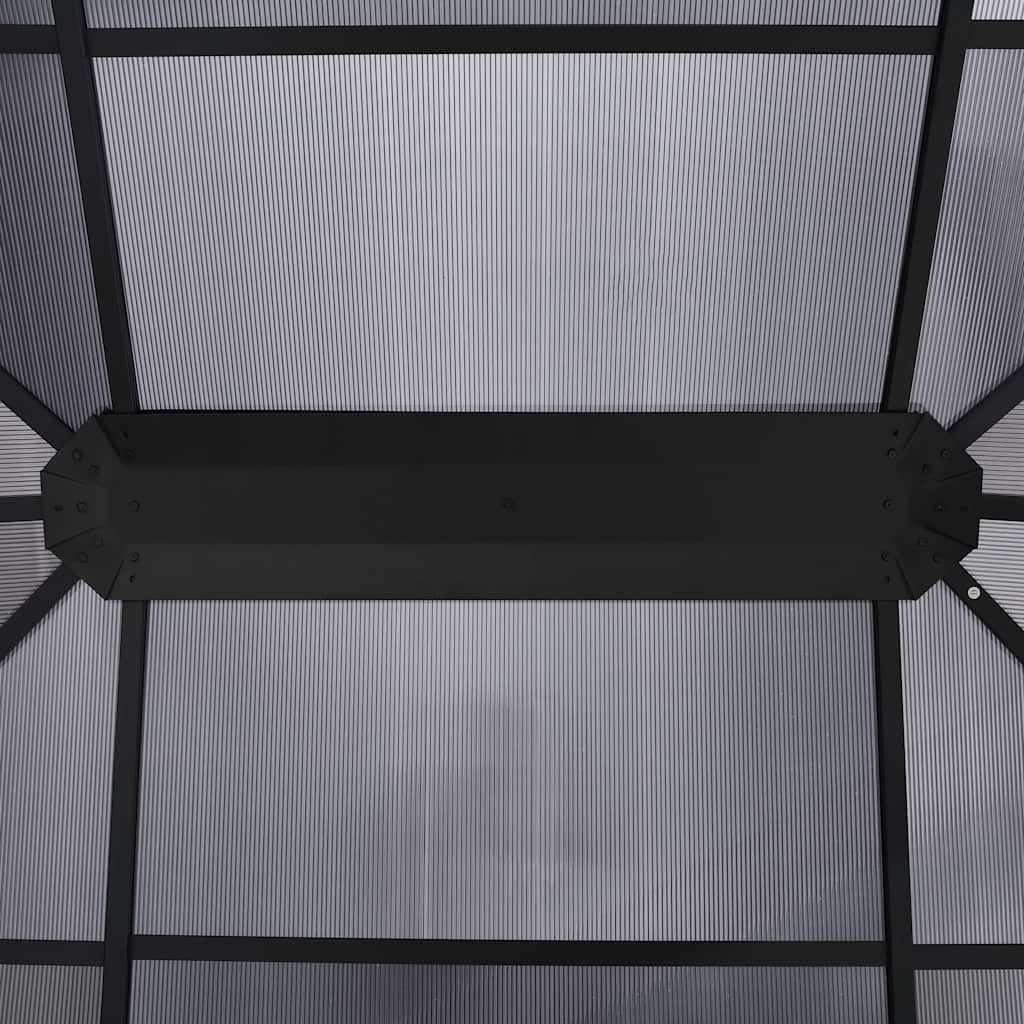 Gazebo with Curtains – Aluminum & Steel Frame Patio Pergola Canopy (157.5 × 118.1 × 104.3 in)