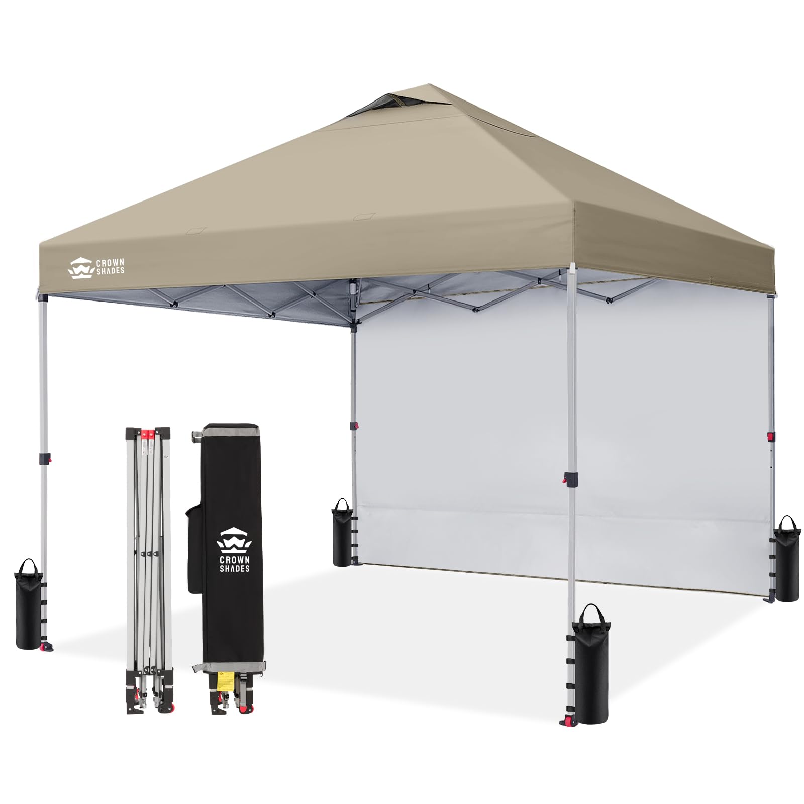 Pop-Up Canopy Tent with Sidewall – One-Push Outdoor Sun Shade for Events, Camping & Gatherings