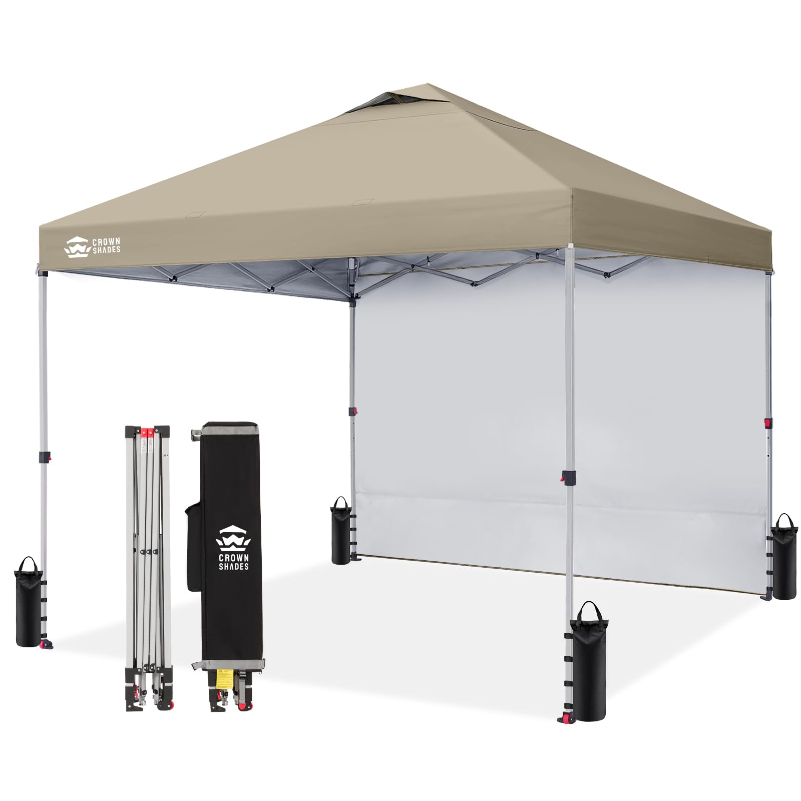Pop-Up Canopy Tent with Sidewall – One-Push Outdoor Sun Shade for Events, Camping & Gatherings