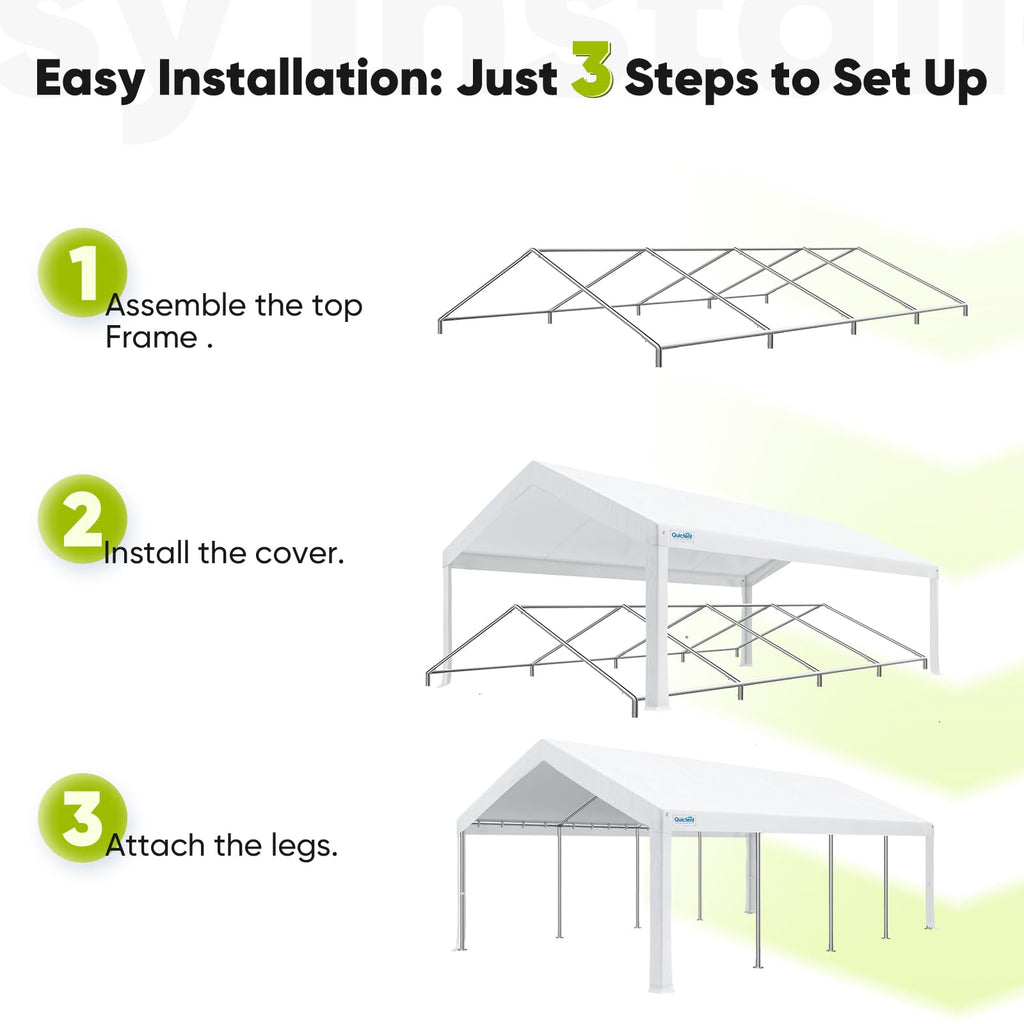 Heavy-Duty Party Canopy Tent – Outdoor Event Shelter for Weddings, BBQs & Gatherings with Storage Bags