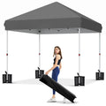 10 × 10 FT Heavy-Duty Pop-Up Canopy Tent – One-Person Setup, Waterproof UPF 50+ Shelter for Events & Markets