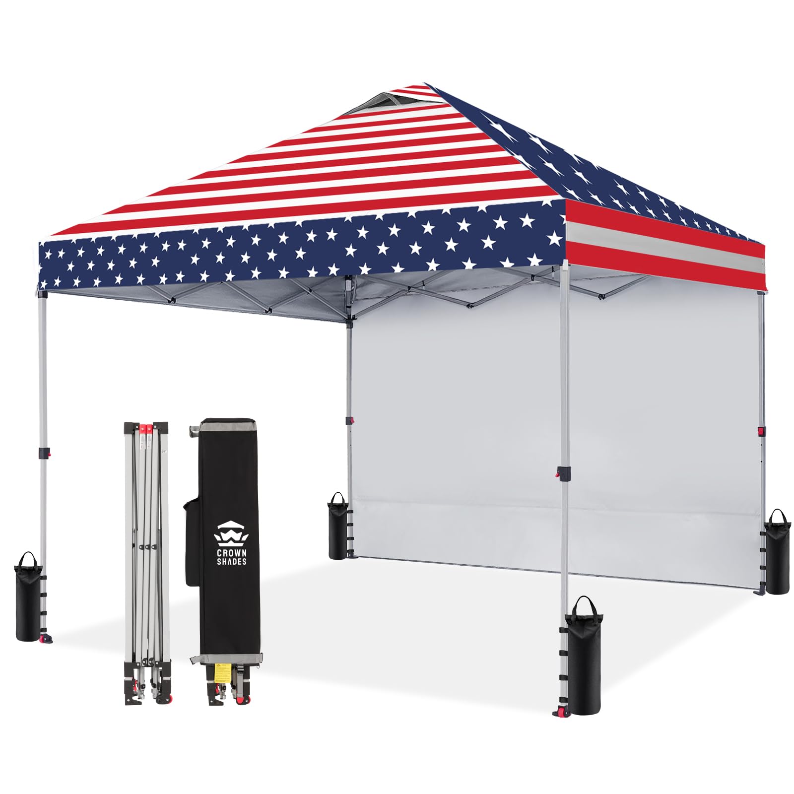 Pop-Up Canopy Tent with Sidewall – One-Push Outdoor Sun Shade for Events, Camping & Gatherings