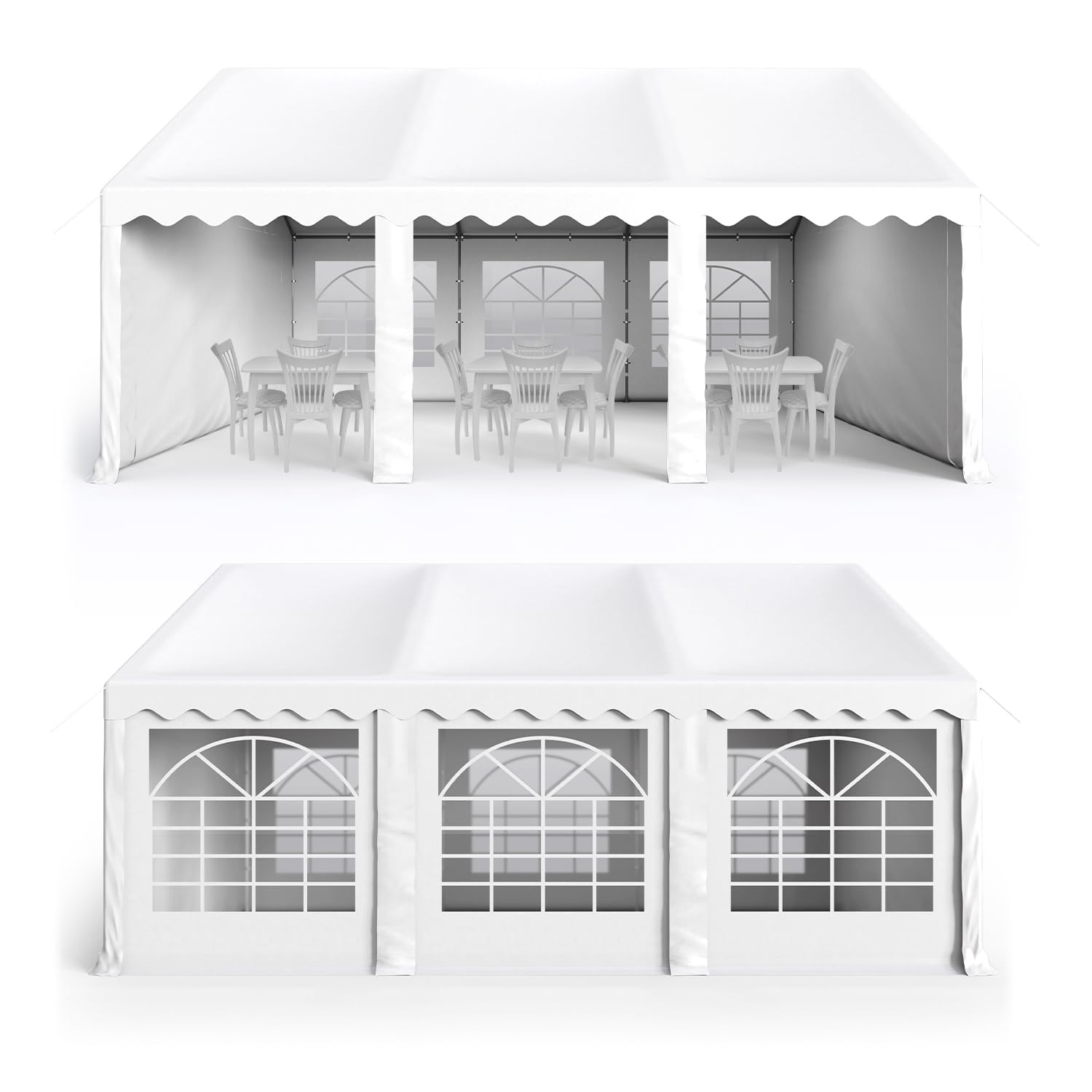 Heavy-Duty Canopy Tent – Outdoor Gazebo Shelter with Removable Sidewalls for Events & Camping