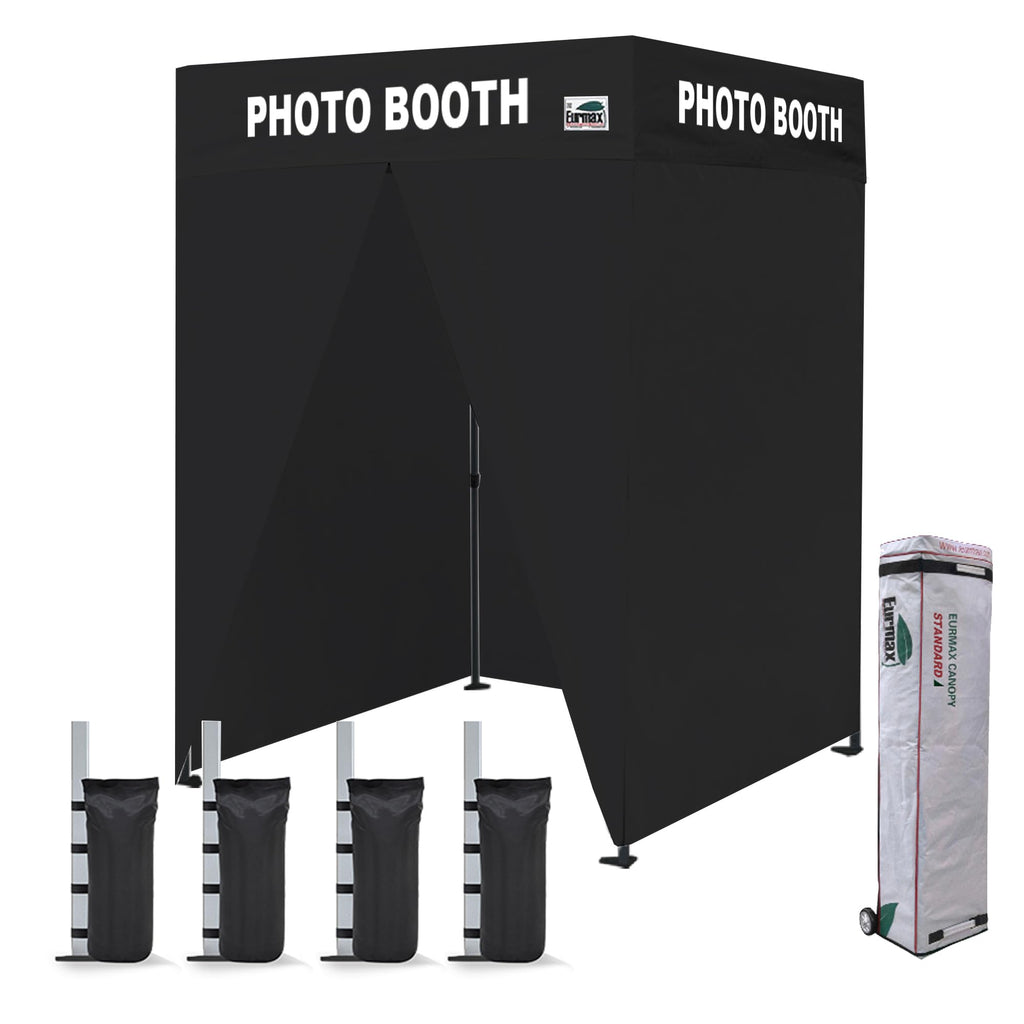 Commercial Pop-Up Canopy Tent – Instant Shelter with 4 Removable Sidewalls, Roller Bag & Sandbags