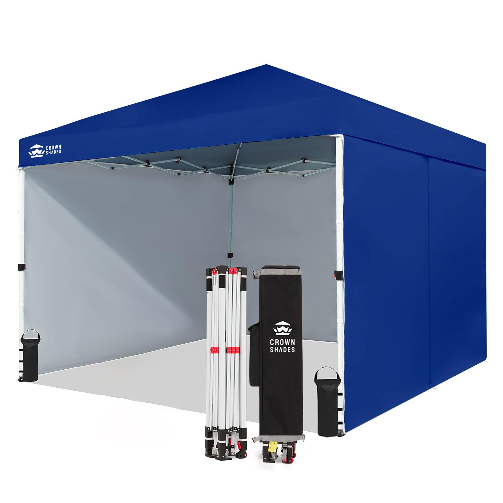 10 × 10 FT Commercial Pop-Up Canopy Tent – Instant Center-Lock Shelter with 4 Sidewalls