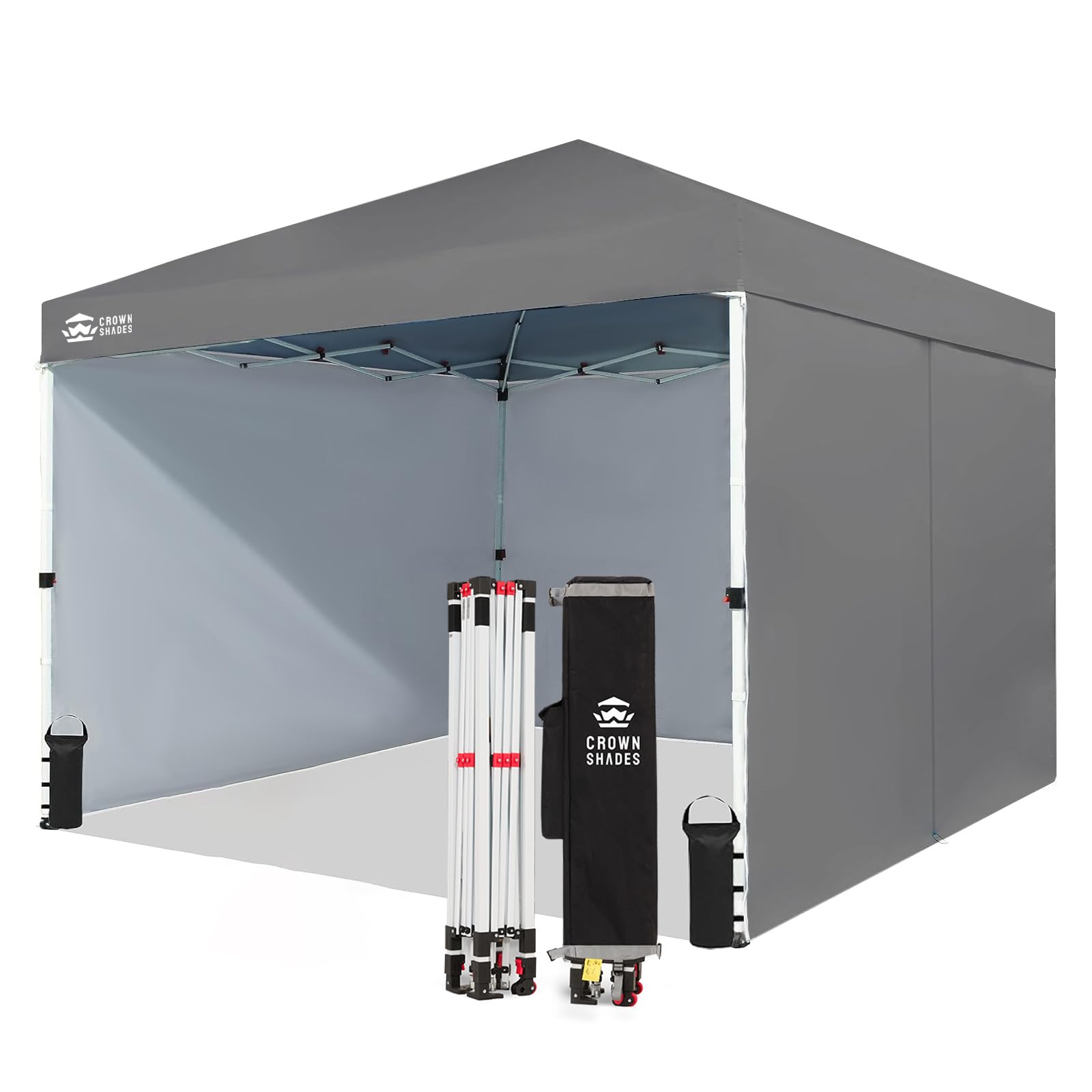 10 × 10 FT Commercial Pop-Up Canopy Tent – Instant Center-Lock Shelter with 4 Sidewalls