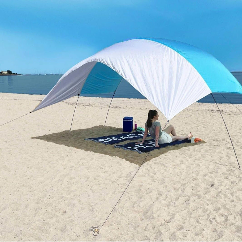 Pop-Up Beach Tent Canopy – Portable UPF 50+ Sun Shelter for Fishing, Hiking & Camping