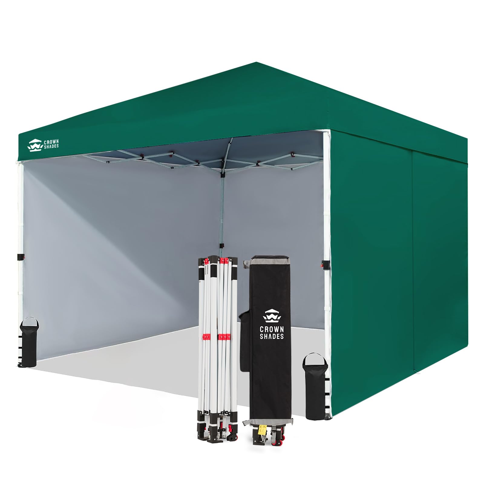 10 × 10 FT Commercial Pop-Up Canopy Tent – Instant Center-Lock Shelter with 4 Sidewalls