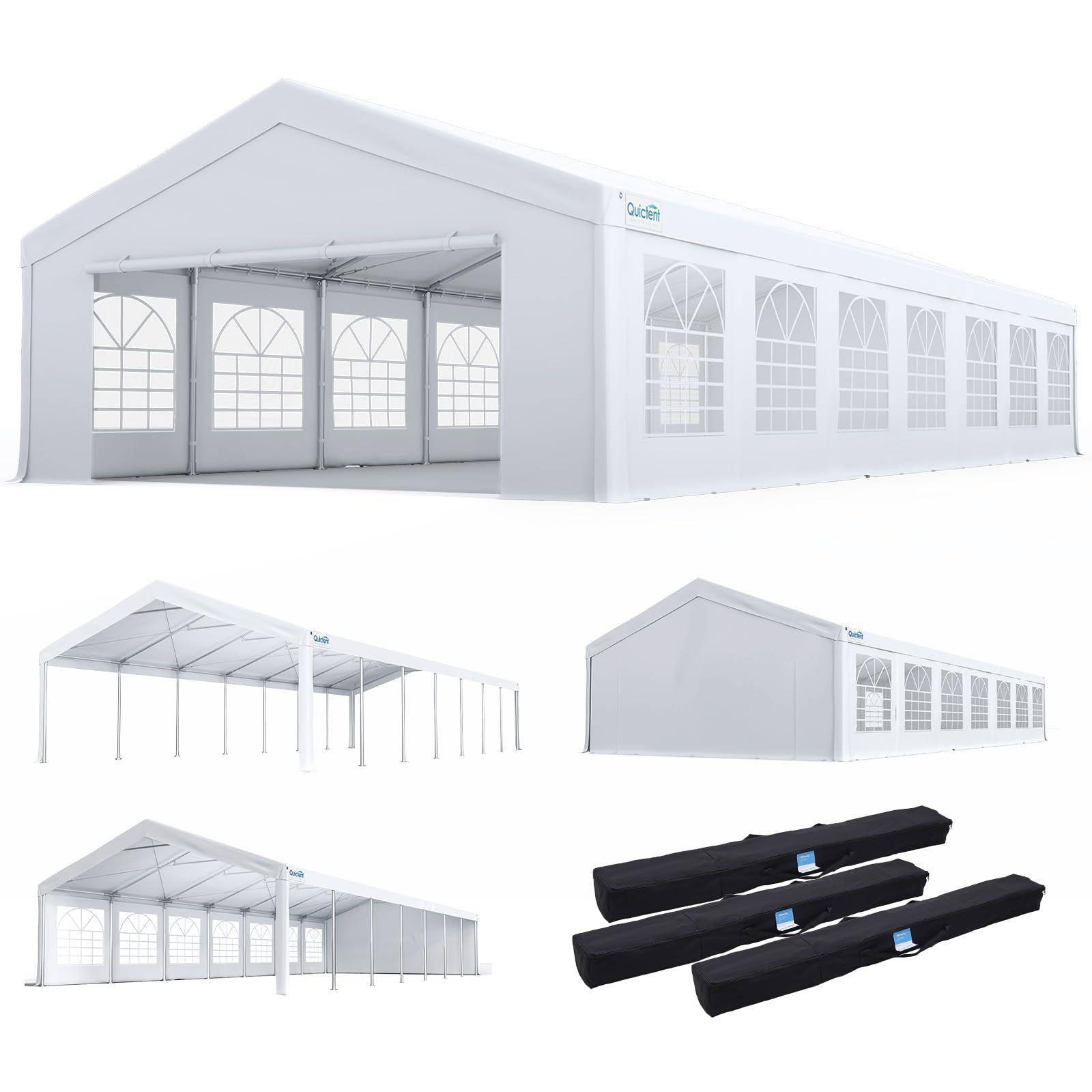 Heavy-Duty Party Canopy Tent – Outdoor Event Shelter for Weddings, BBQs & Gatherings with Storage Bags