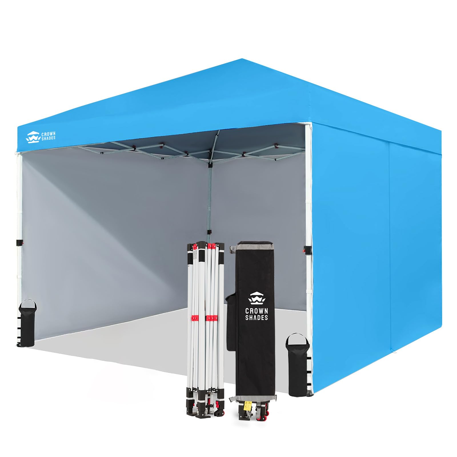 10 × 10 FT Commercial Pop-Up Canopy Tent – Instant Center-Lock Shelter with 4 Sidewalls