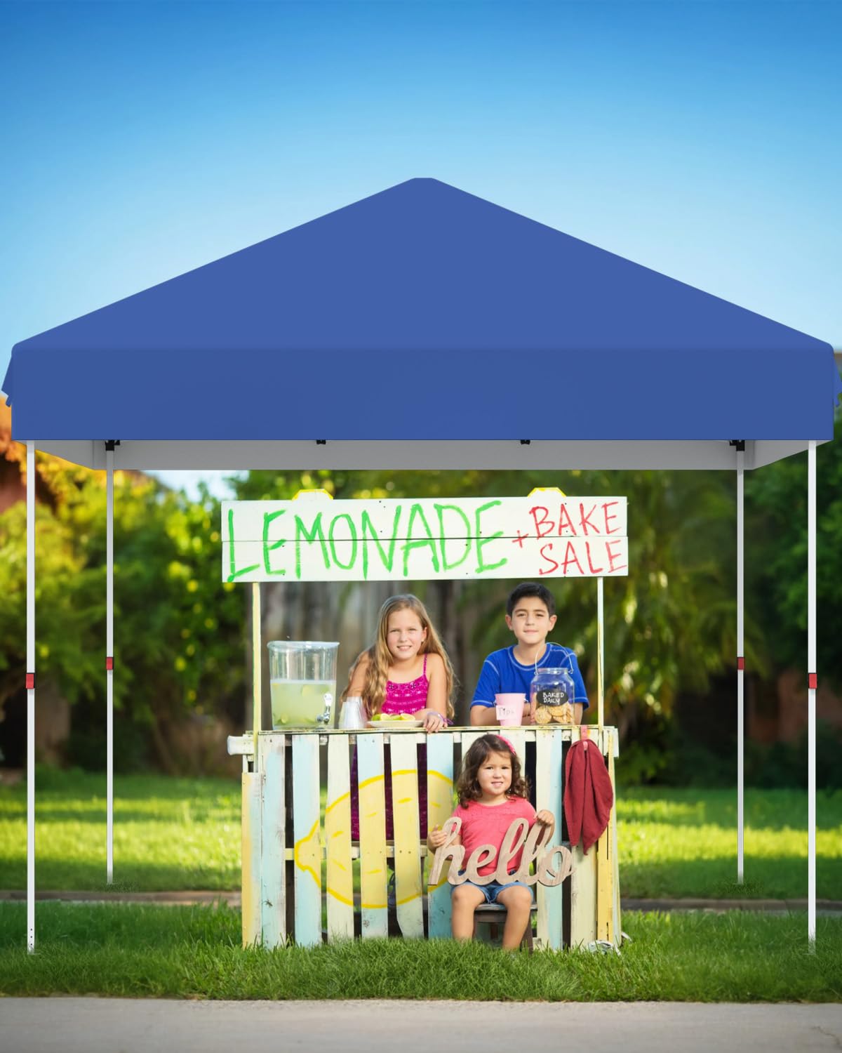 10 × 10 FT Heavy-Duty Pop-Up Canopy Tent – One-Person Setup, Waterproof UPF 50+ Shelter for Events & Markets