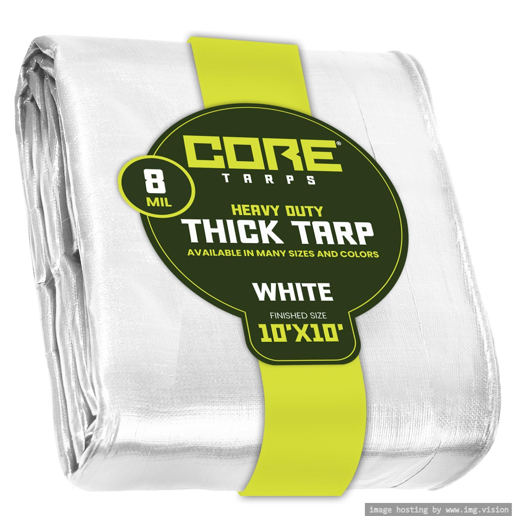 Extra Heavy-Duty Waterproof Tarp – UV-Resistant Rip-Resistant Cover for Roof, Patio, Pool & Boat Protection