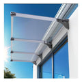 UV-Resistant Polycarbonate Door & Window Canopy – Weatherproof Awning 100 × 400 cm (3.3 × 13 FT)