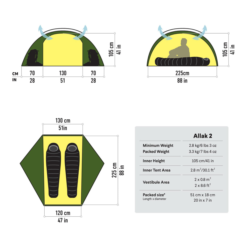 2-3 Person Freestanding 4-Season Tent for Backpacking & Mountaineering