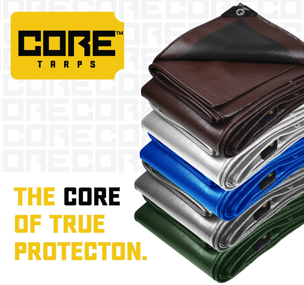 Extra Heavy-Duty Waterproof Tarp – UV-Resistant Rip-Resistant Cover for Roof, Patio, Pool & Boat Protection