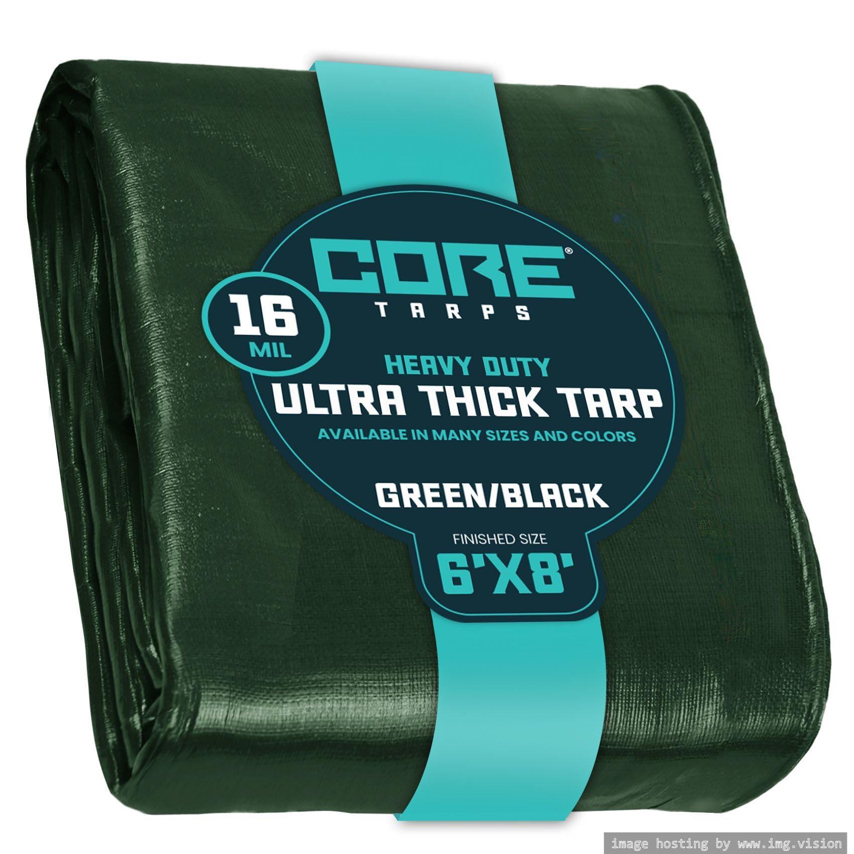 Extra Heavy-Duty Waterproof Tarp – UV-Resistant Rip-Resistant Cover for Roof, Patio, Pool & Boat Protection