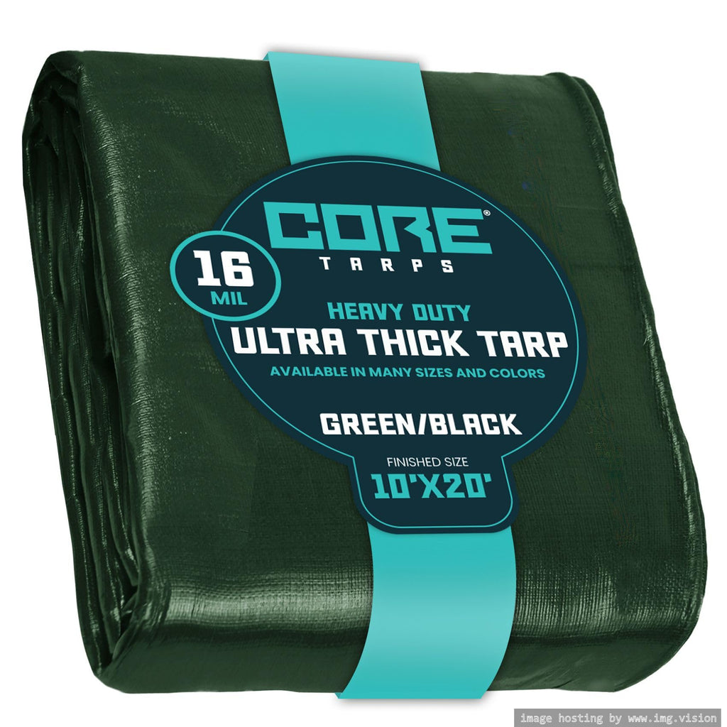 Extra Heavy-Duty Waterproof Tarp – UV-Resistant Rip-Resistant Cover for Roof, Patio, Pool & Boat Protection