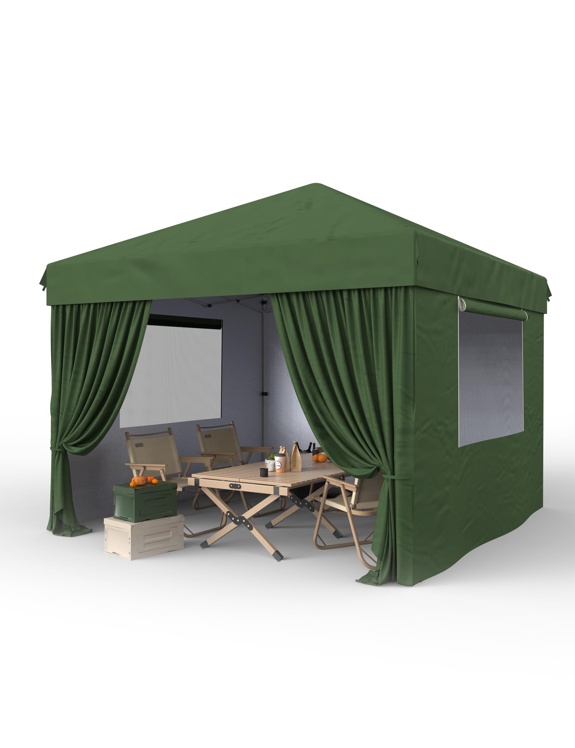 10 × 10 FT Heavy-Duty Pop-Up Canopy Tent – One-Person Setup, Waterproof UPF 50+ Shelter for Events & Markets