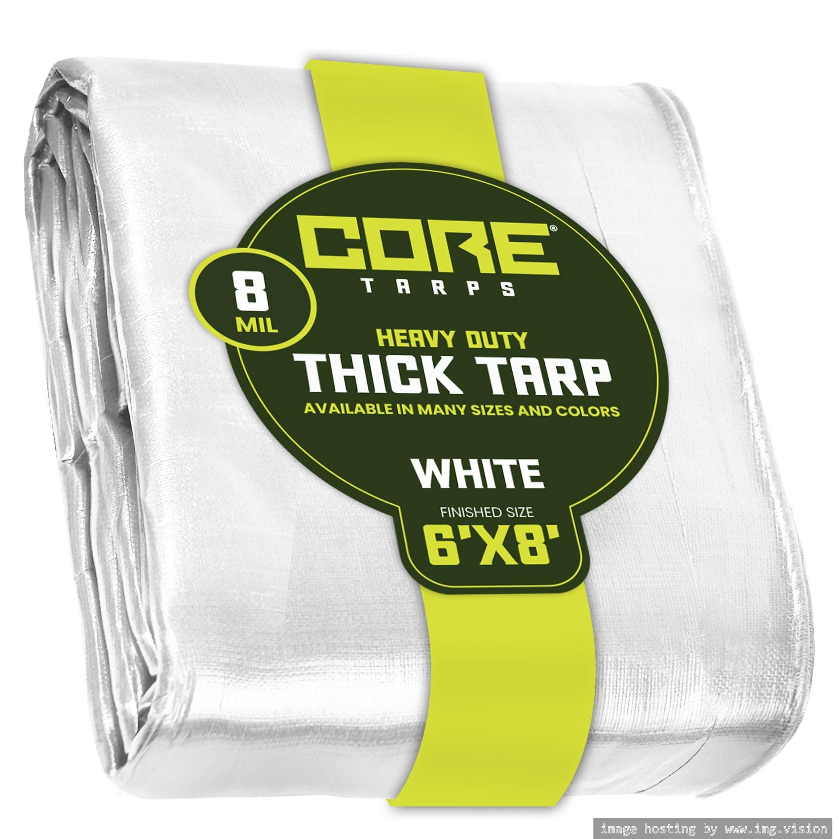 Extra Heavy-Duty Waterproof Tarp – UV-Resistant Rip-Resistant Cover for Roof, Patio, Pool & Boat Protection