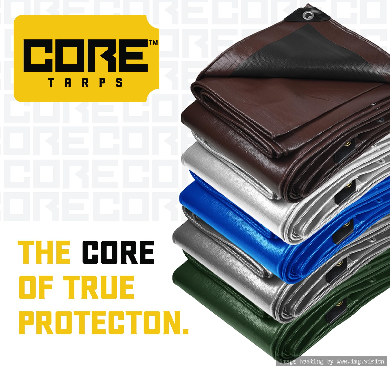 Extra Heavy-Duty Waterproof Tarp – UV-Resistant Rip-Resistant Cover for Roof, Patio, Pool & Boat Protection