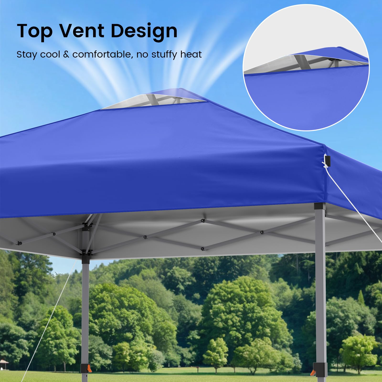 10 × 10 FT Pop-Up Canopy Tent – One-Push Outdoor Gazebo for Events, Camping & Commercial Use