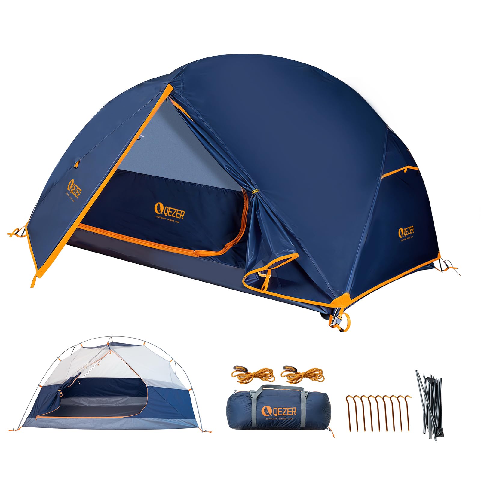 1–2 Person Camping Tent – Windproof Portable Shelter for Hiking, Backpacking & Travel