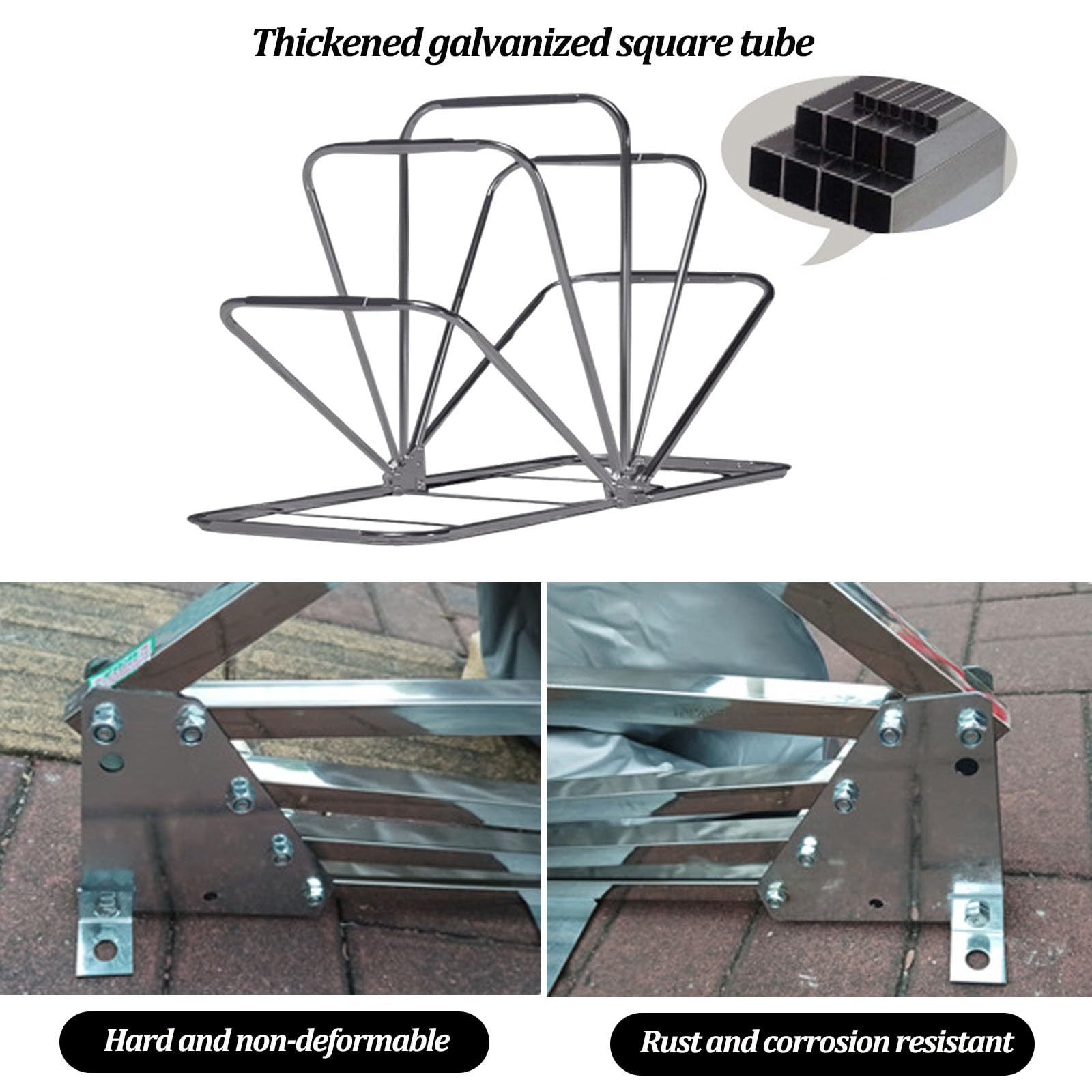 Automatic Motorcycle Storage Shelter – Heavy-Duty Garage Tent with Galvanized Steel Frame & 600D Oxford Cover