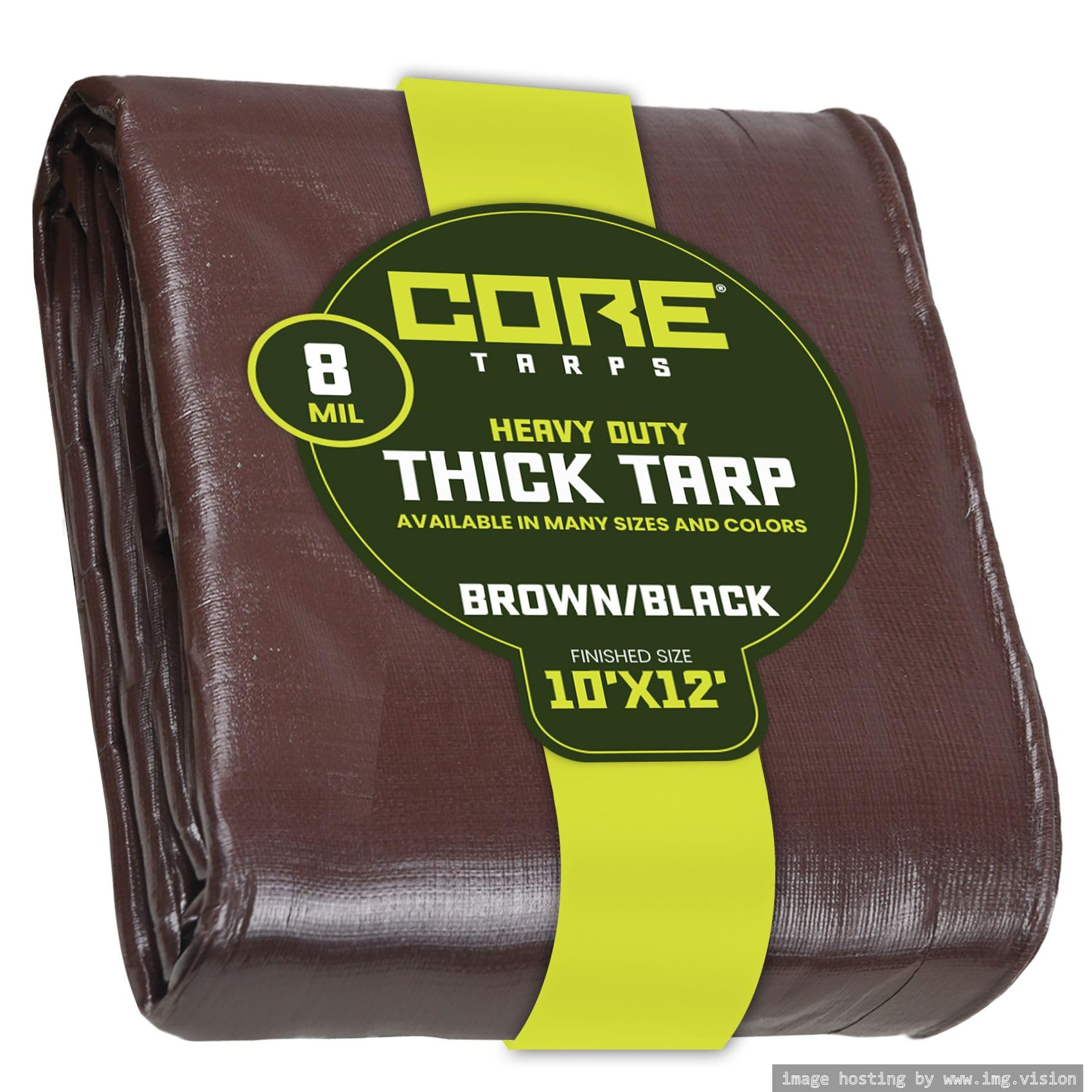Extra Heavy-Duty Waterproof Tarp – UV-Resistant Rip-Resistant Cover for Roof, Patio, Pool & Boat Protection