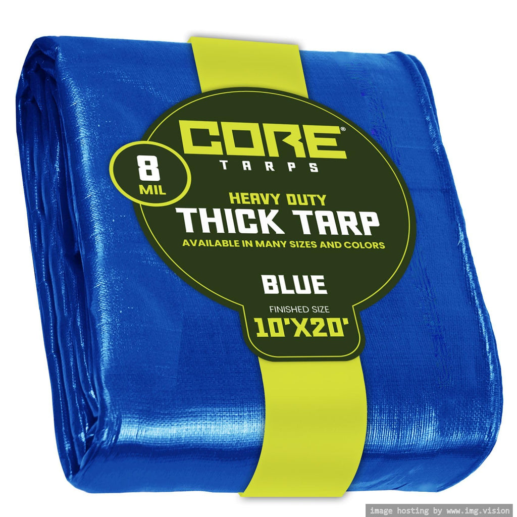 Extra Heavy-Duty Waterproof Tarp – UV-Resistant Rip-Resistant Cover for Roof, Patio, Pool & Boat Protection
