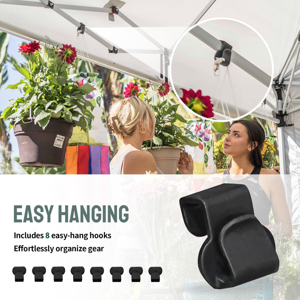 10 × 10 FT Commercial Pop-Up Canopy Tent – Instant Center-Lock Shelter with 4 Sidewalls
