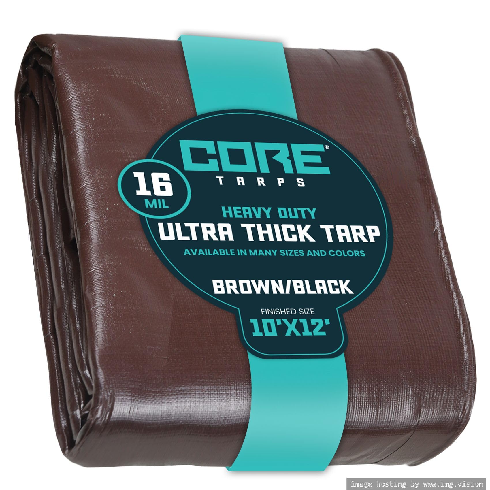 Extra Heavy-Duty Waterproof Tarp – UV-Resistant Rip-Resistant Cover for Roof, Patio, Pool & Boat Protection