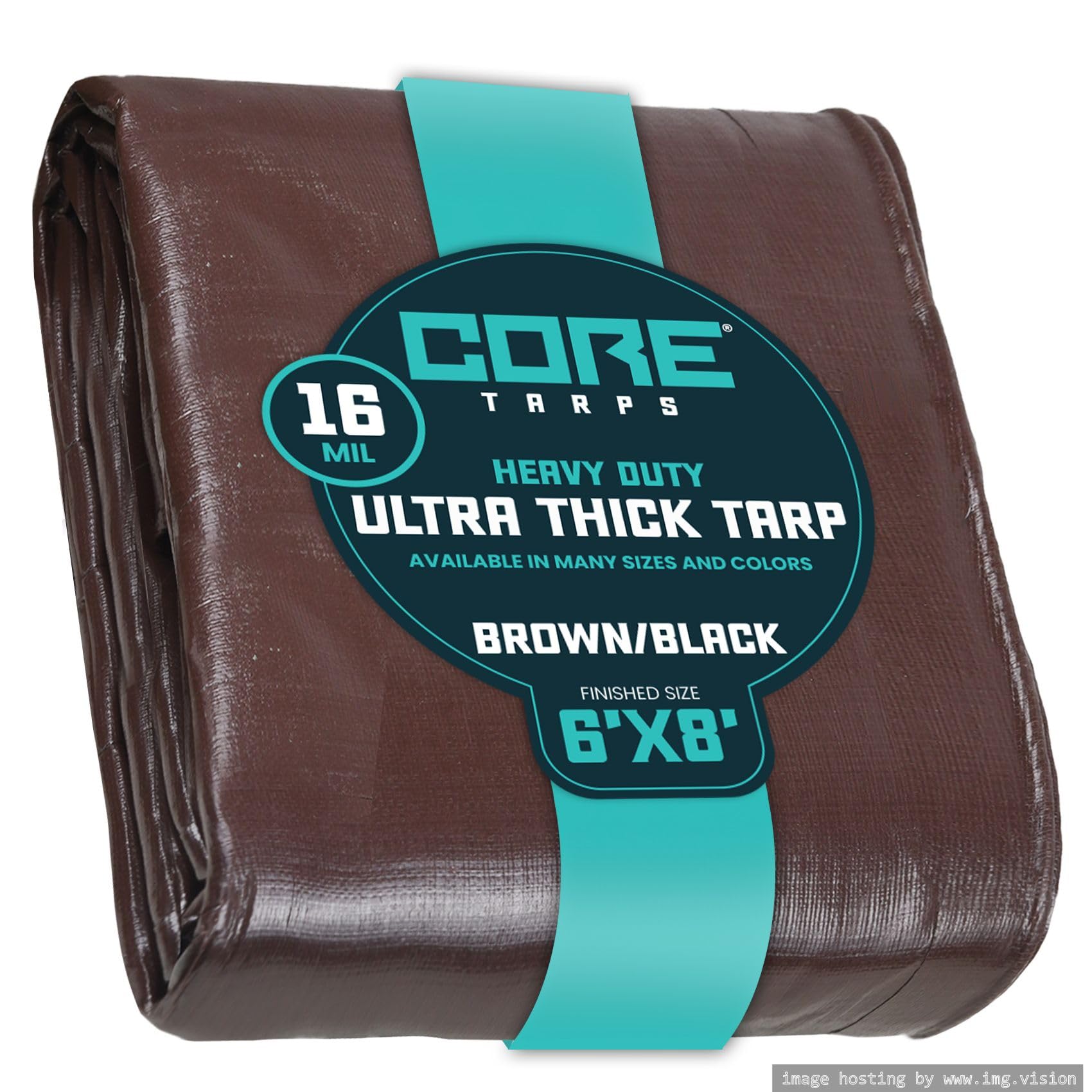 Extra Heavy-Duty Waterproof Tarp – UV-Resistant Rip-Resistant Cover for Roof, Patio, Pool & Boat Protection